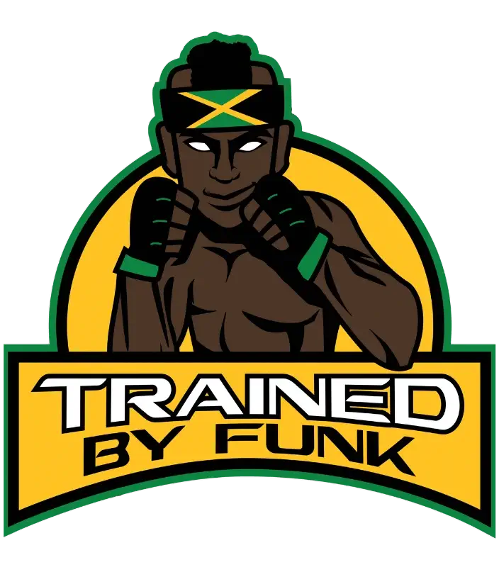 Trained by Funk logo showing martial arts training
